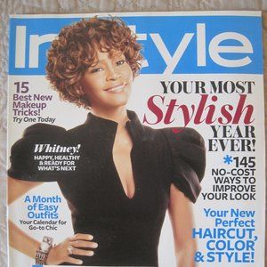 INSTYLE MAGAZINE WHITNEY HOUSTON JANUARY 2010 *